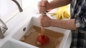 plunging a drain