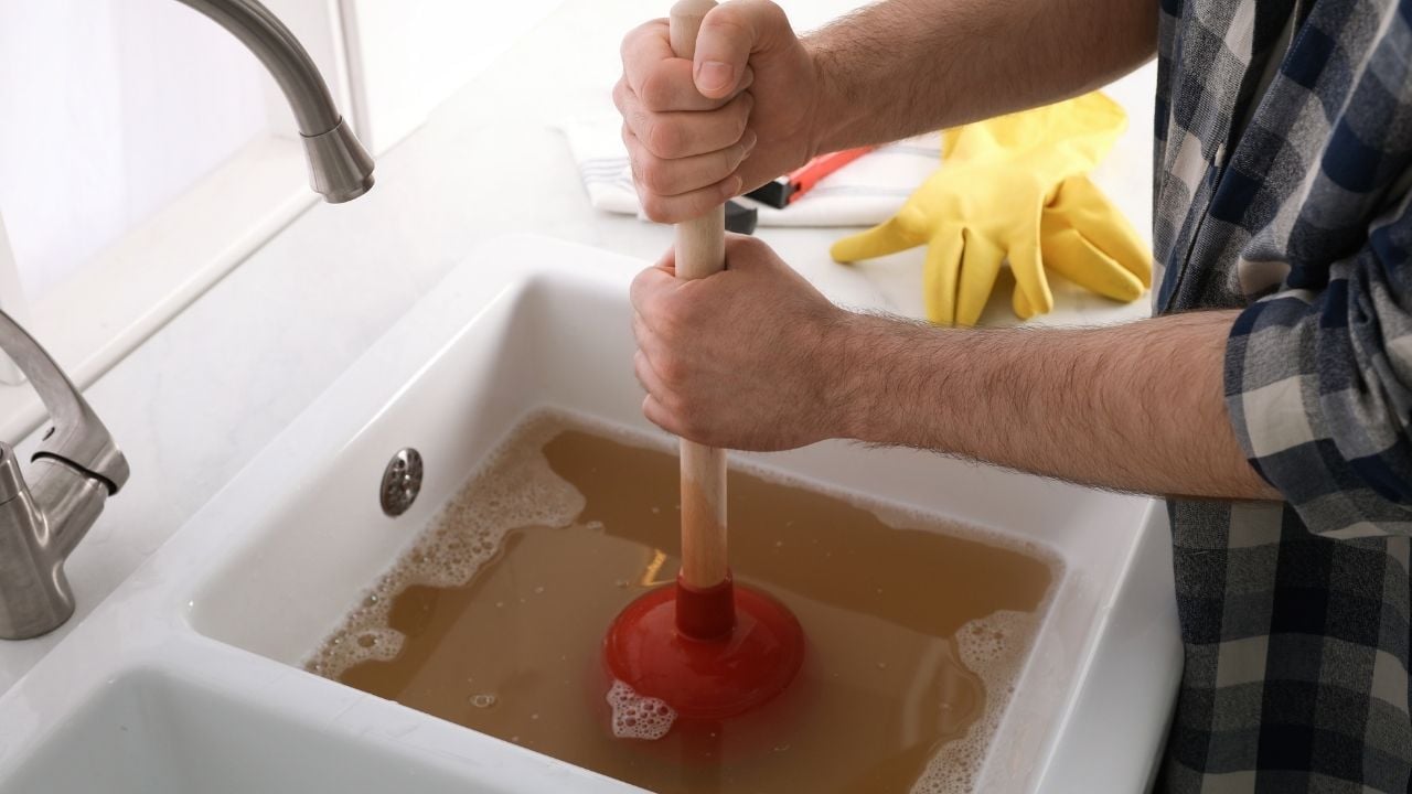 plunging a drain